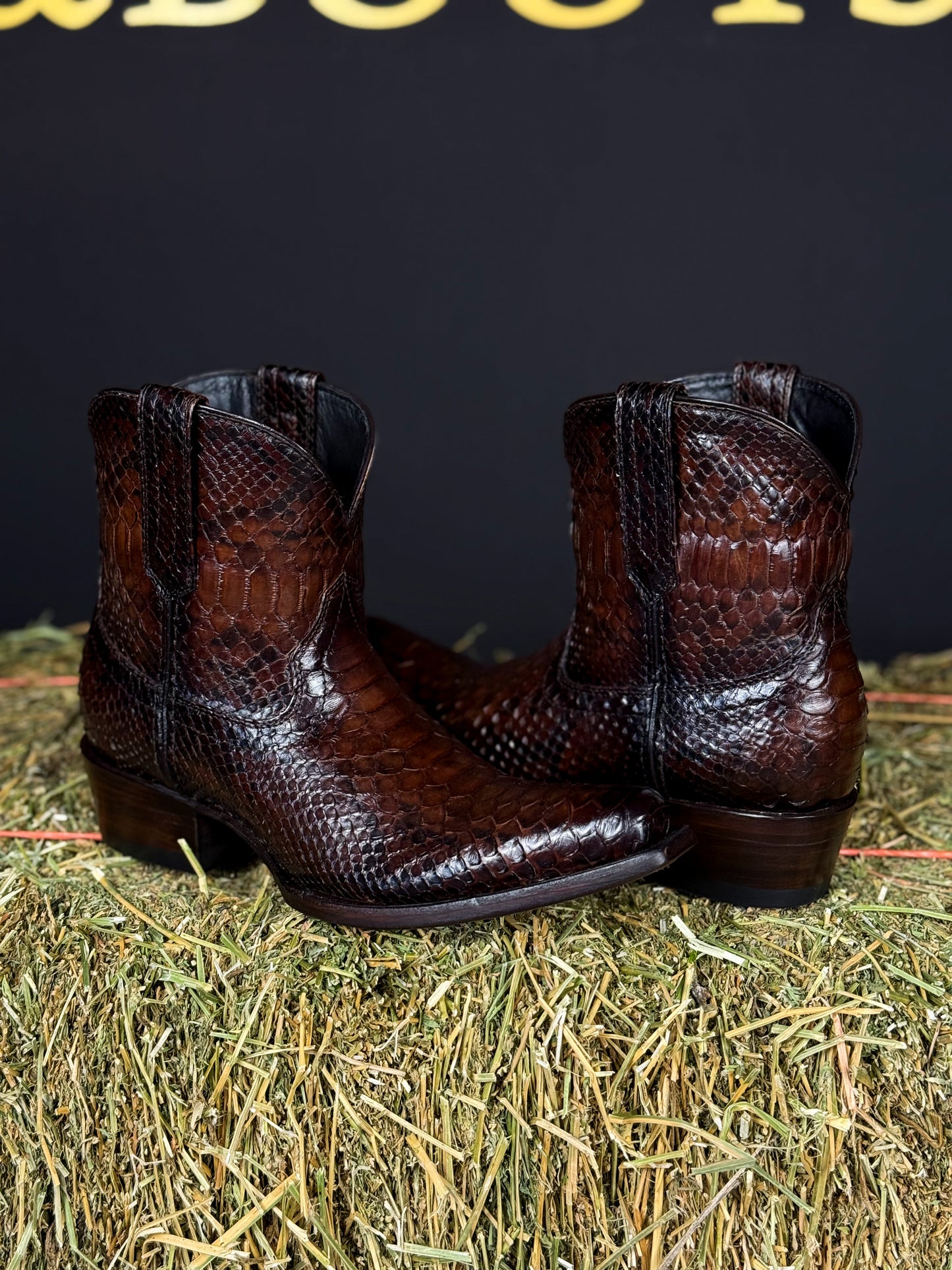 EMMA BROWN PITON BOOTS