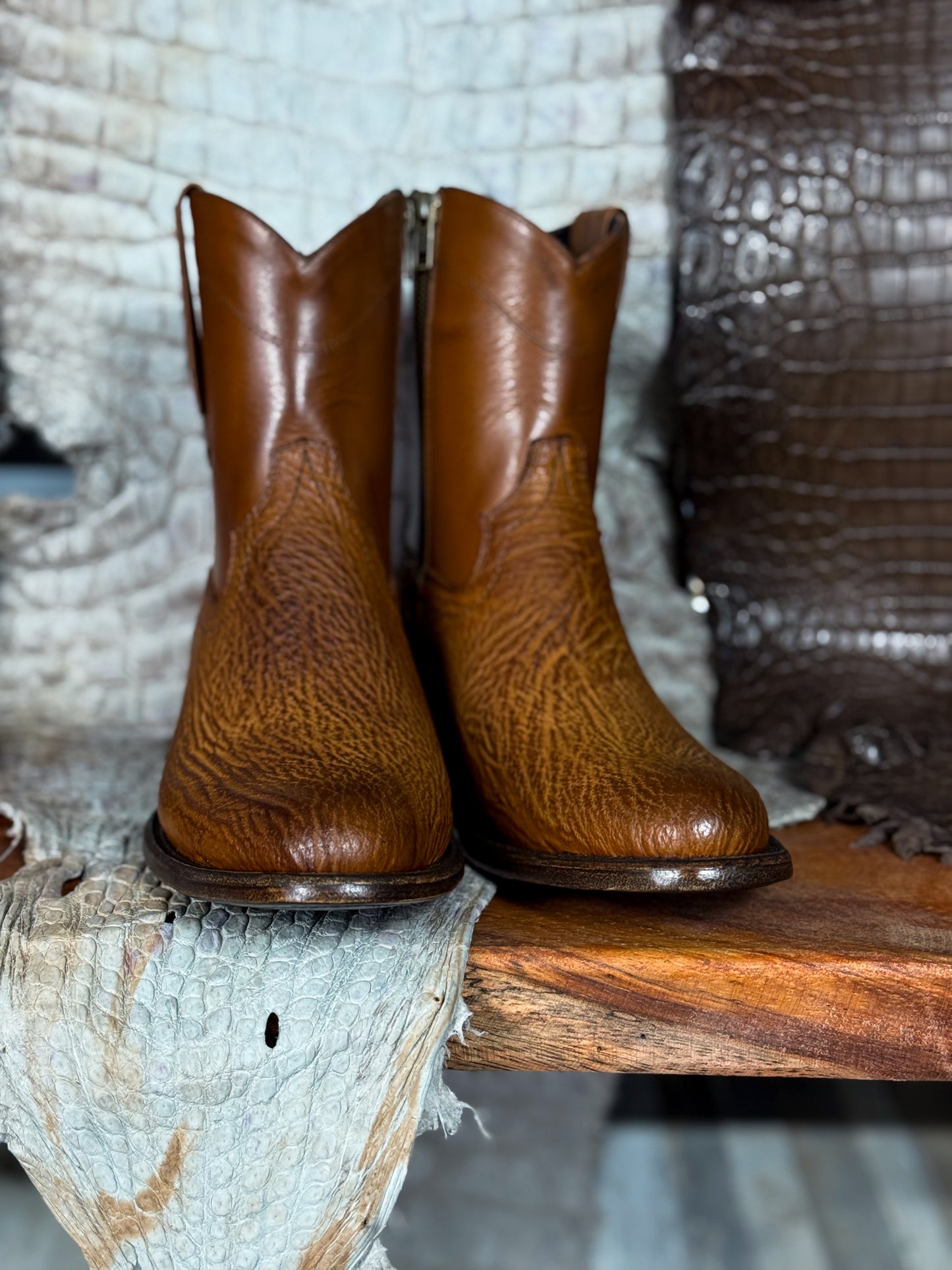 EMMA BROWN PITON BOOTS
