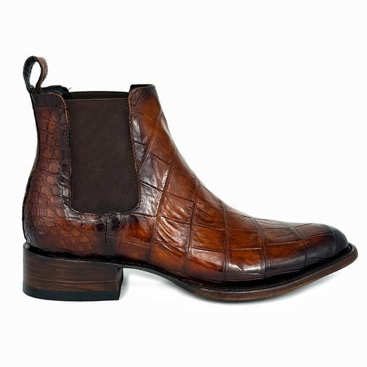 CARLO BROWN PITON BOOTS