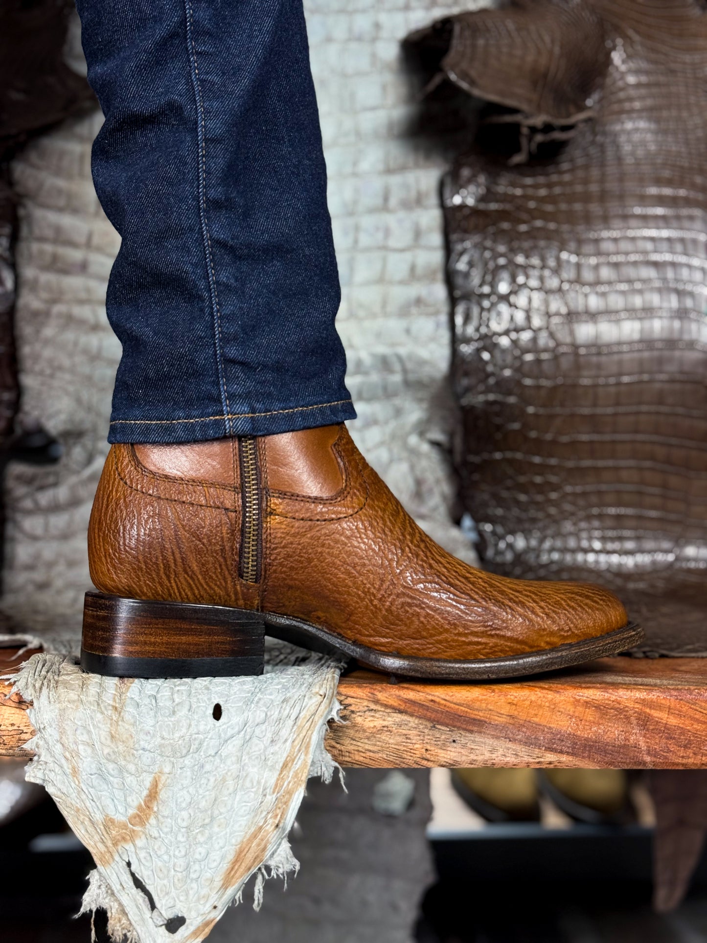 EMMA BROWN PITON BOOTS