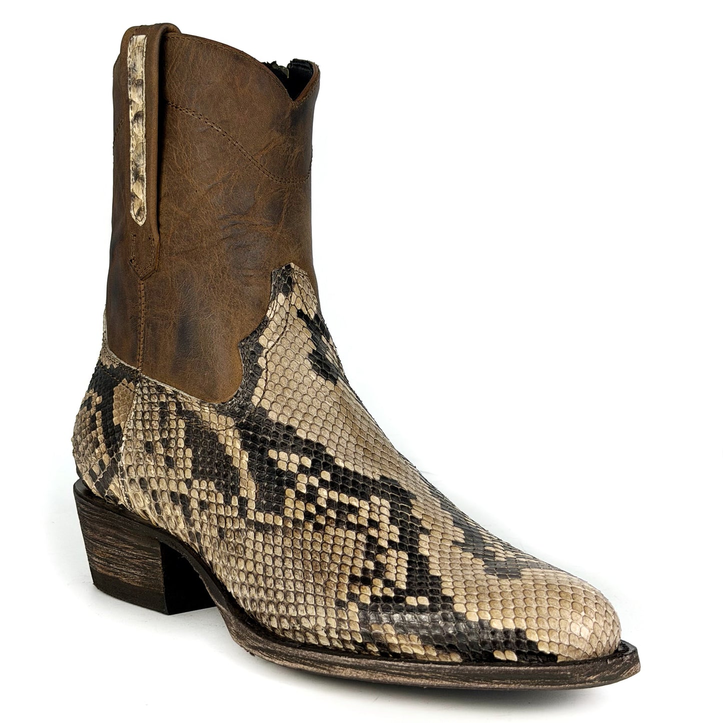 EMMA NATURAL PITON BELLY BOOTS OVAL