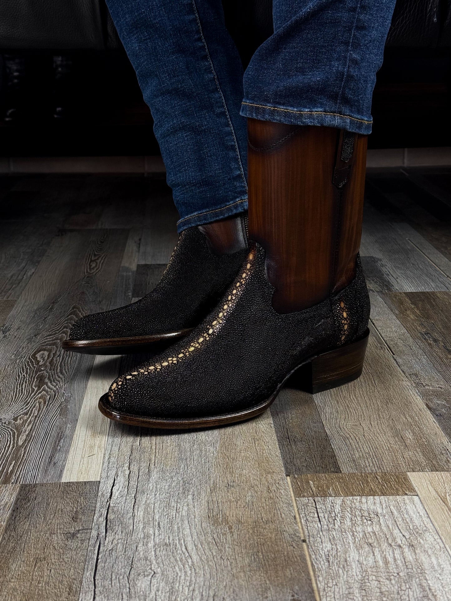 EMMA BROWN PITON BOOTS