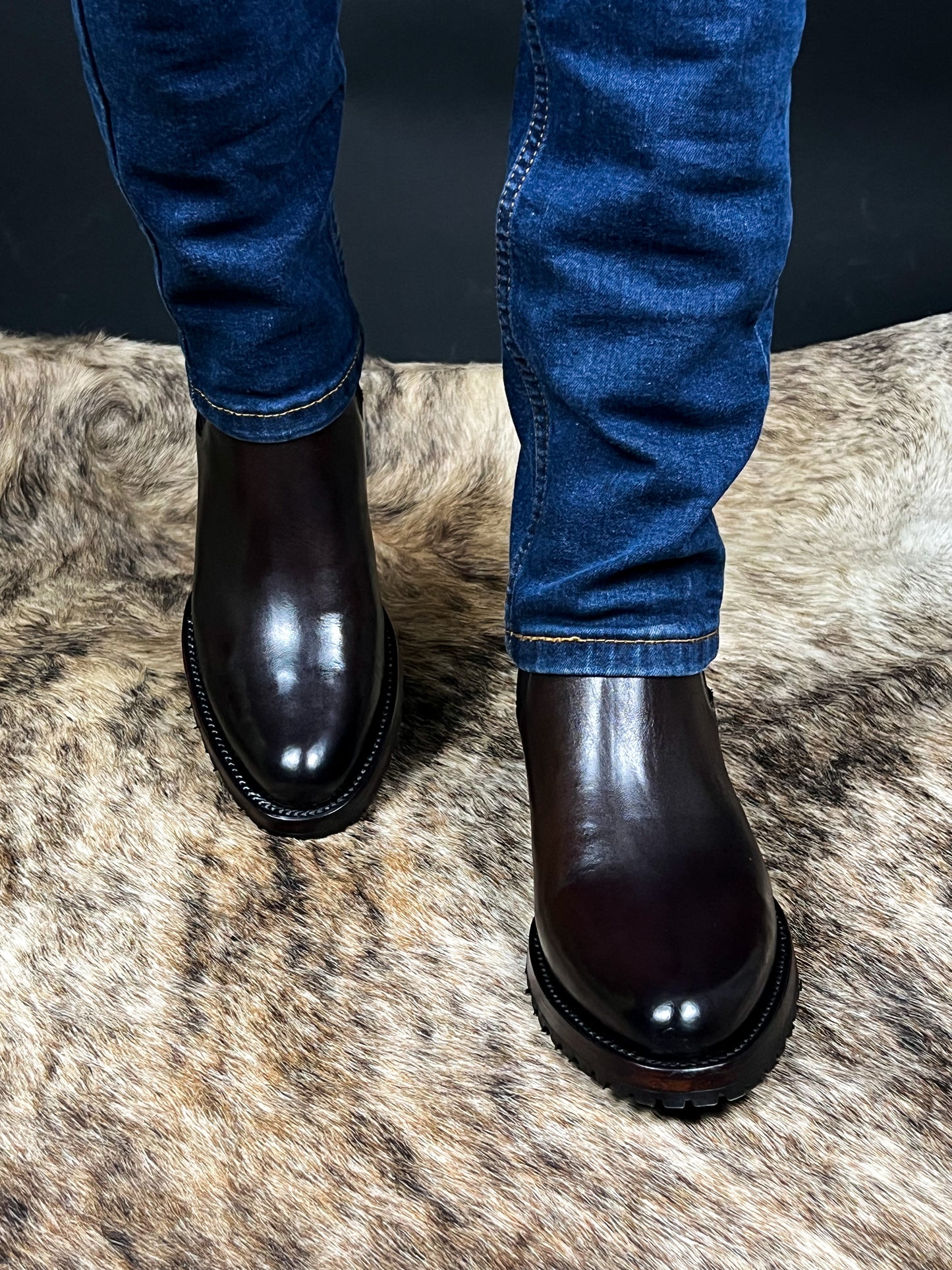CARLO BROWN PITON BOOTS