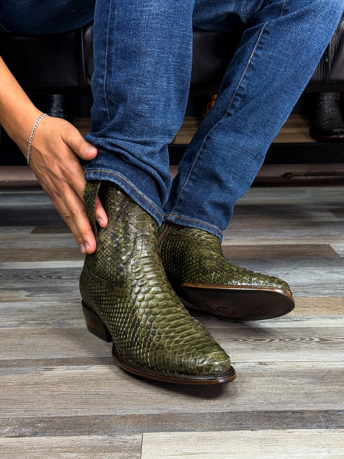 EMMA BROWN PITON BOOTS
