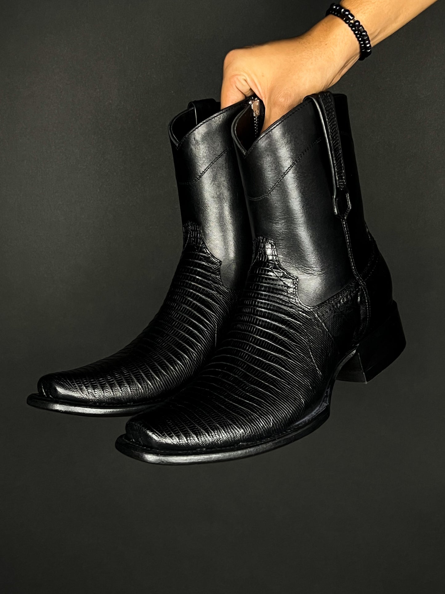 EMMA BROWN LIZARD BOOTS