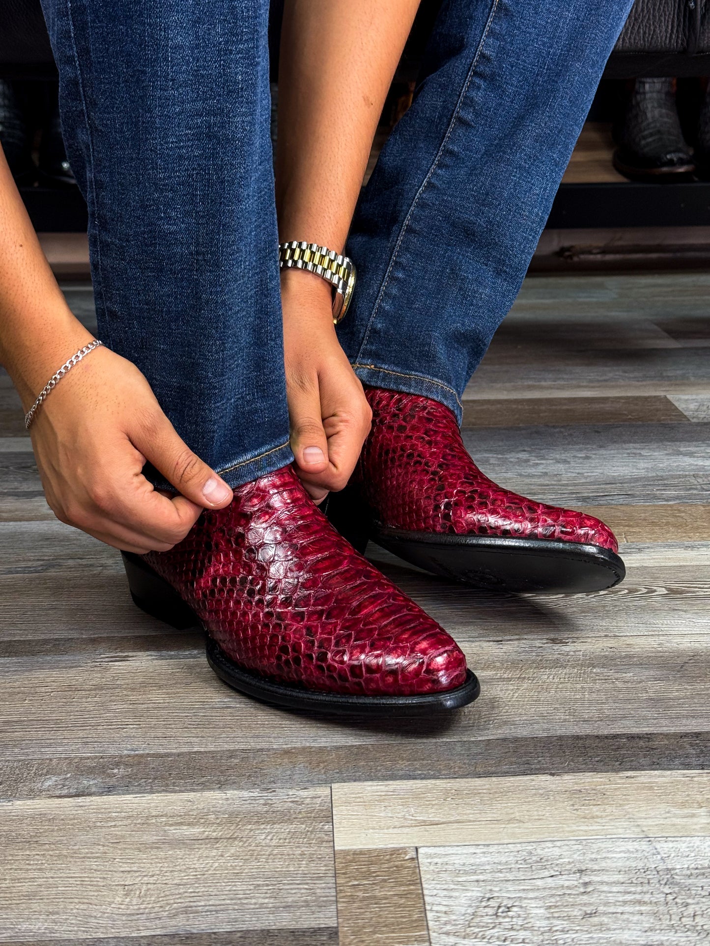 EMMA BROWN PITON BOOTS
