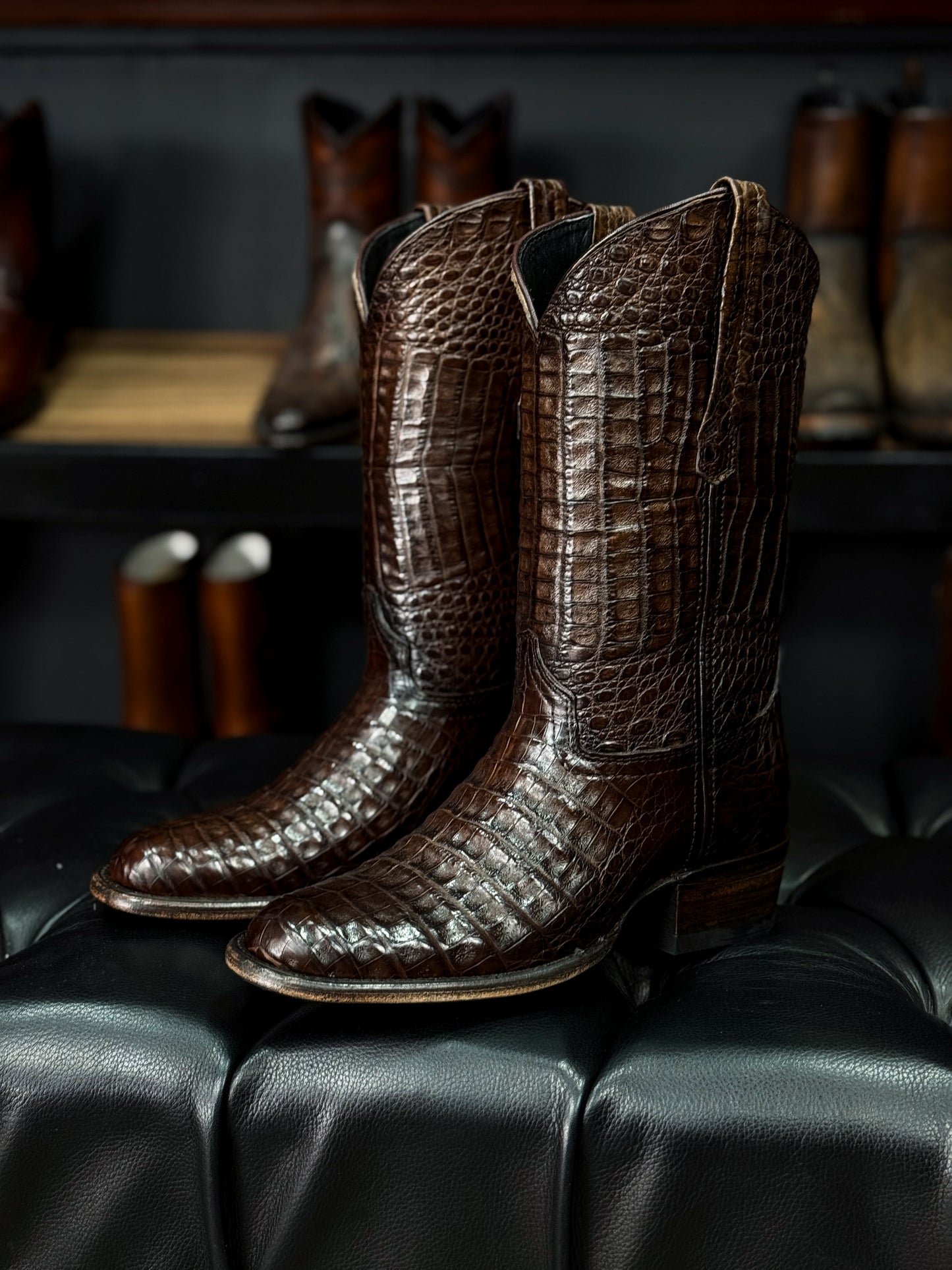 EMMA BROWN PITON BOOTS