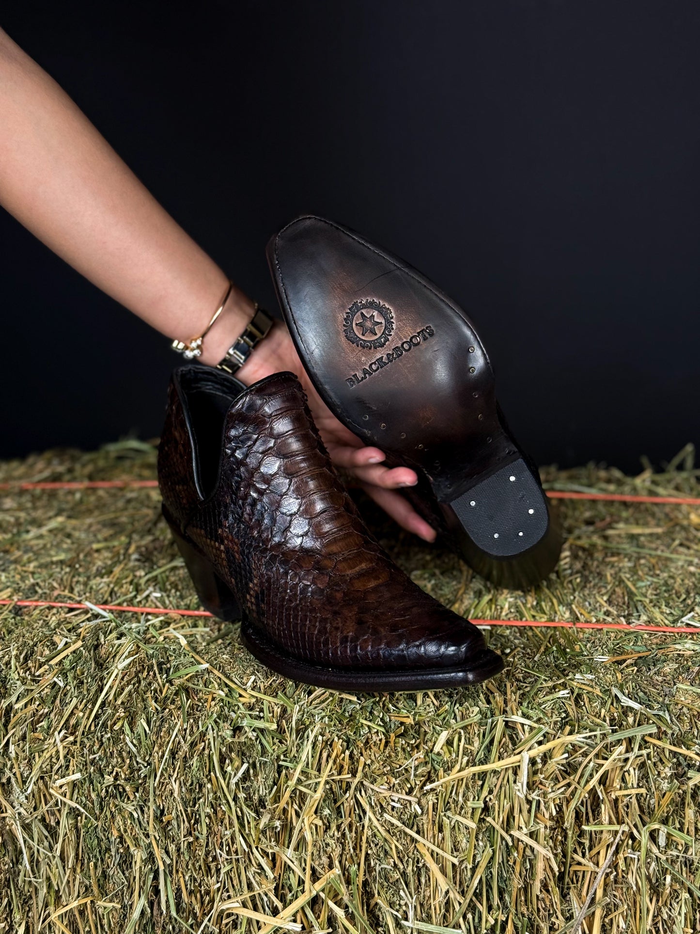 EMMA BROWN PITON BOOTS