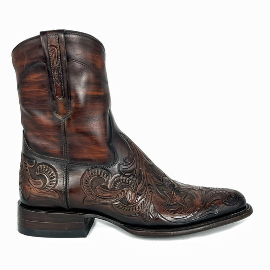 CARLO BROWN PITON BOOTS