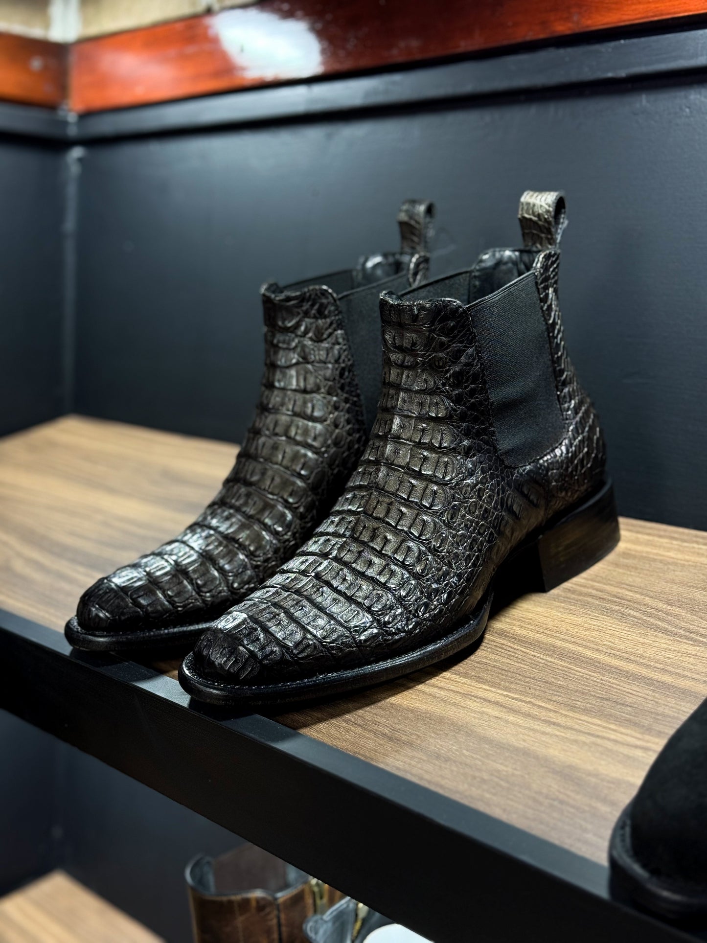 CARLO BROWN PITON BOOTS