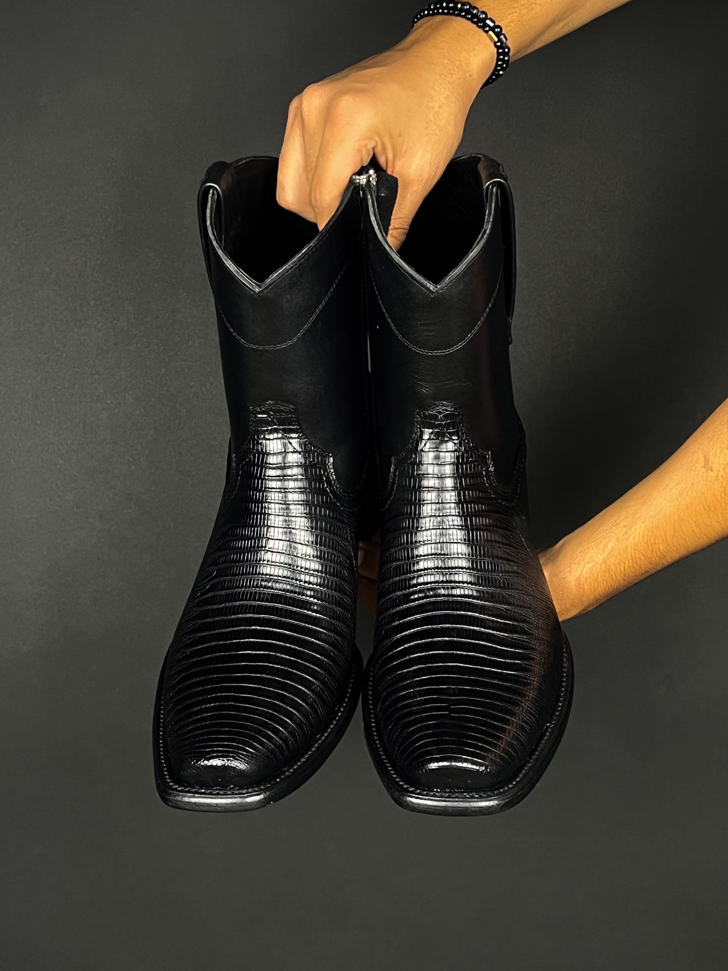 EMMA BROWN LIZARD BOOTS