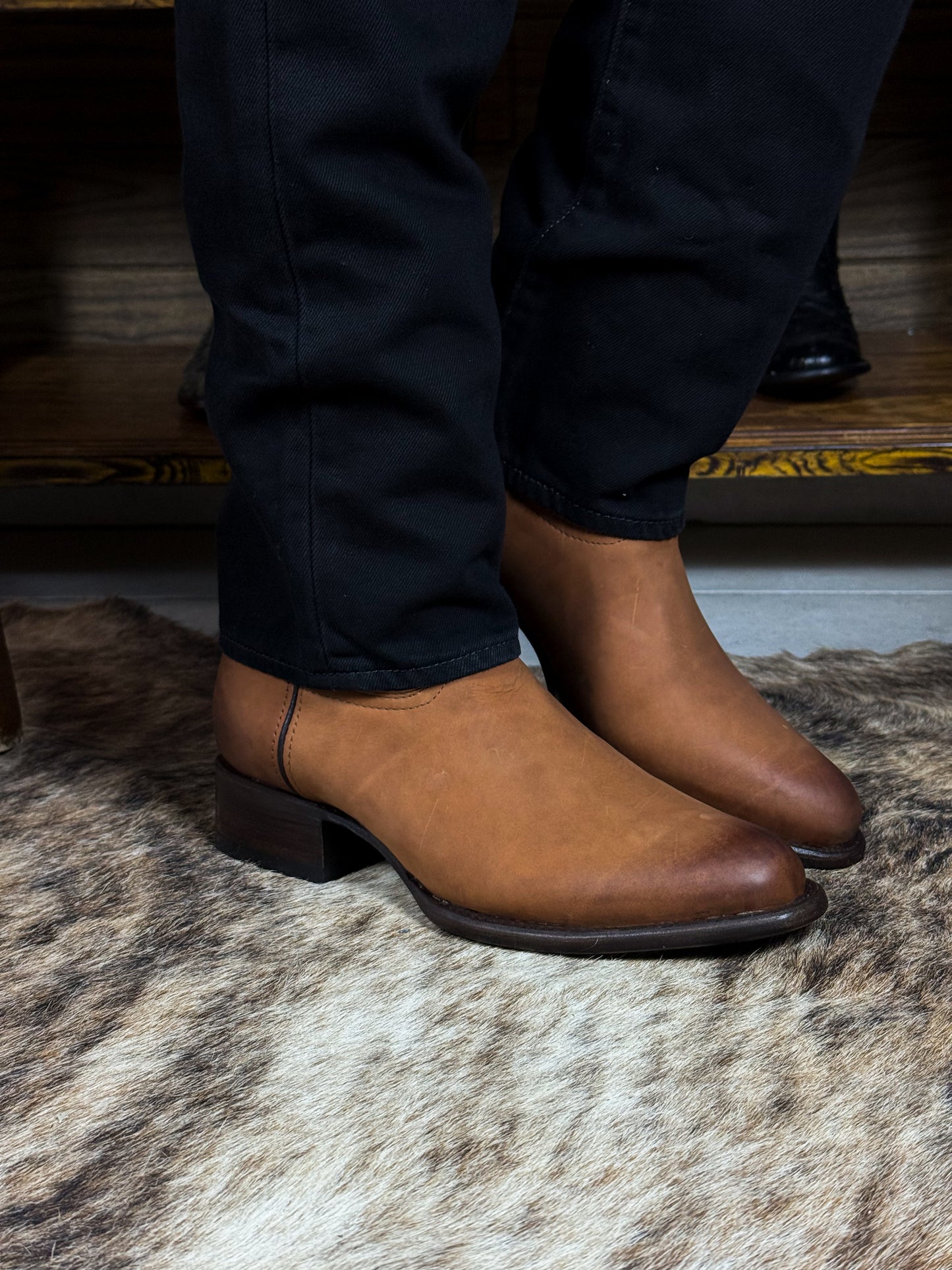 CARLO BROWN PITON BOOTS