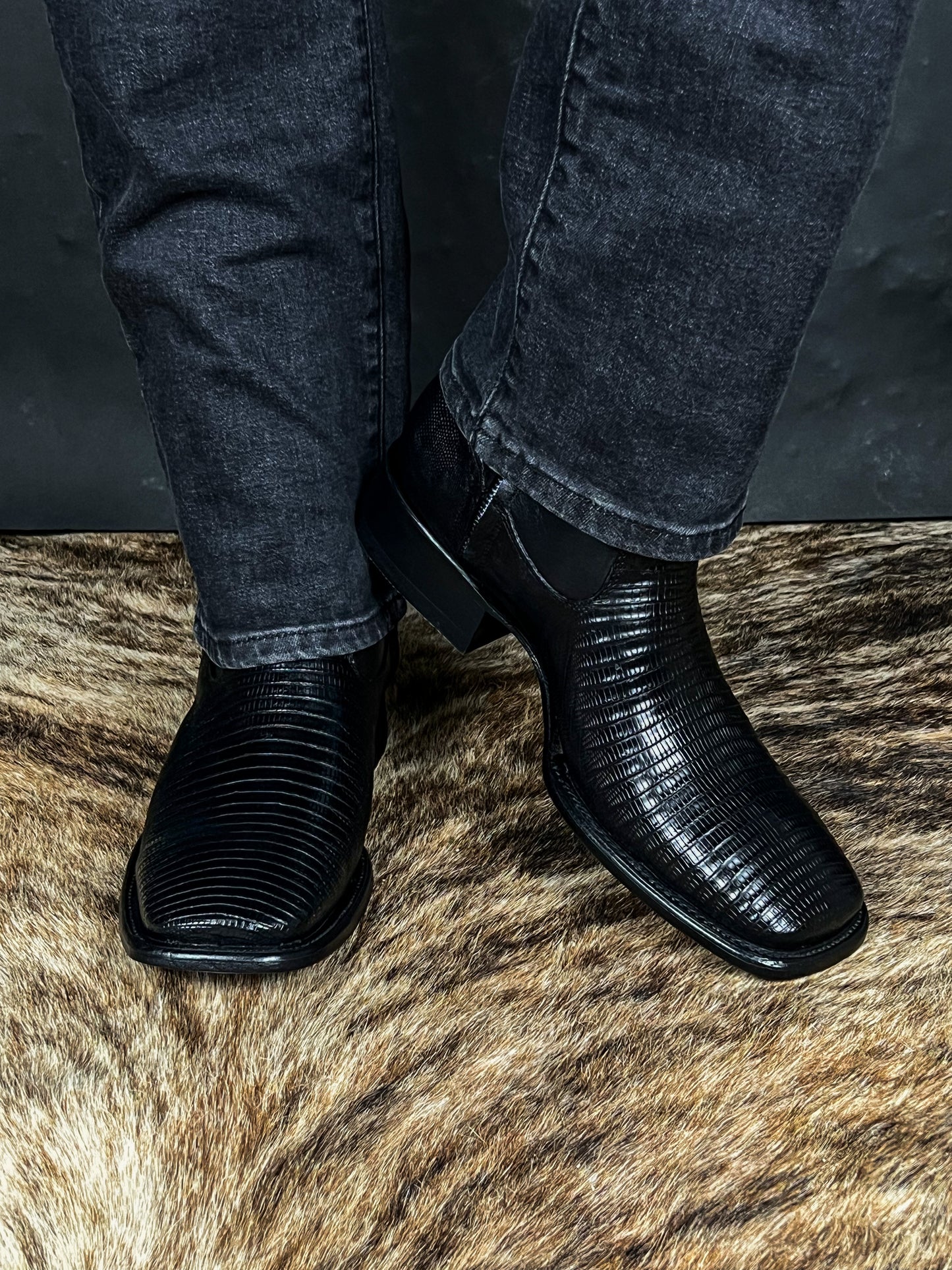 EMMA BROWN LIZARD BOOTS