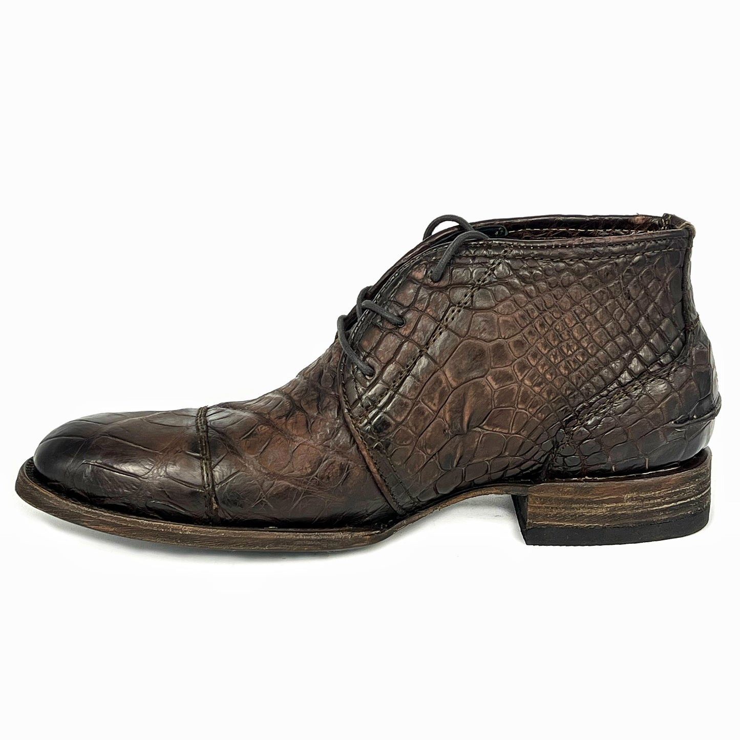 CARLO BROWN PITON BOOTS