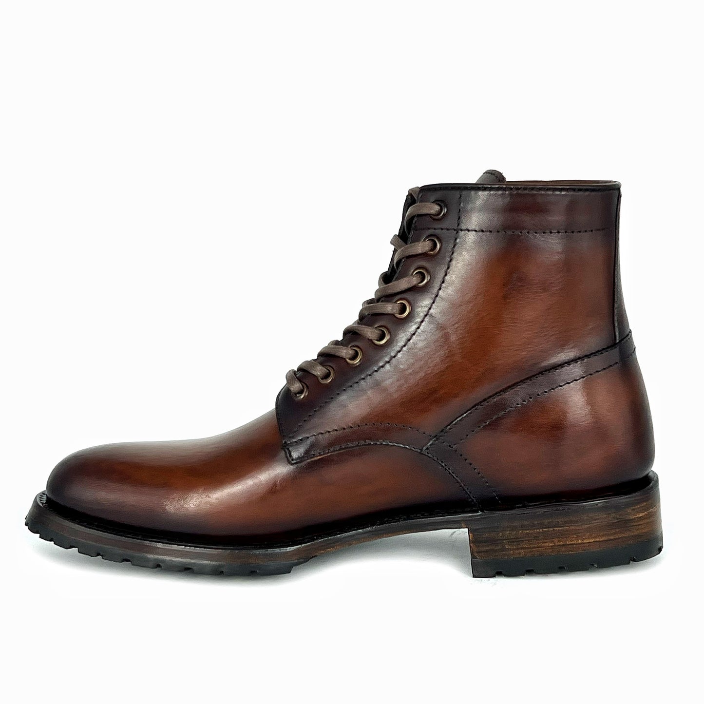 CARLO BROWN PITON BOOTS