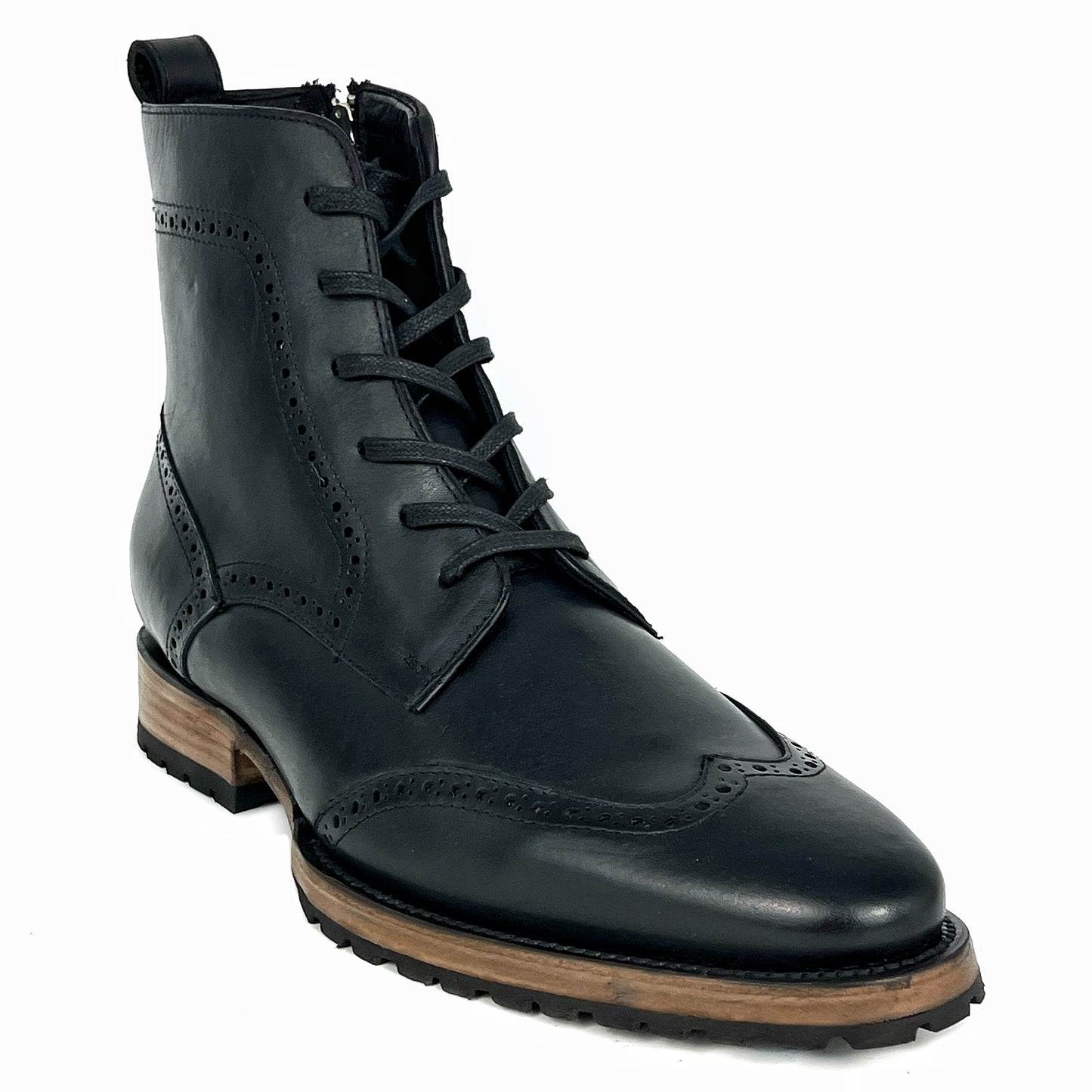 CARLO BROWN PITON BOOTS