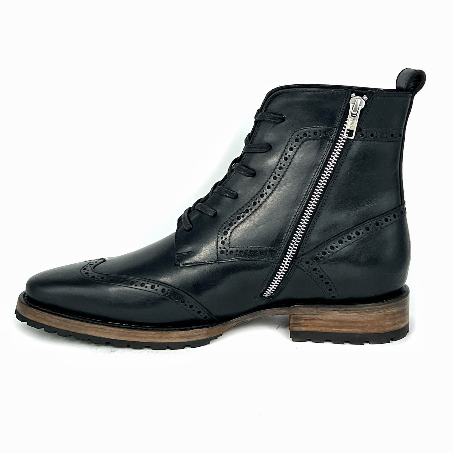CARLO BROWN PITON BOOTS