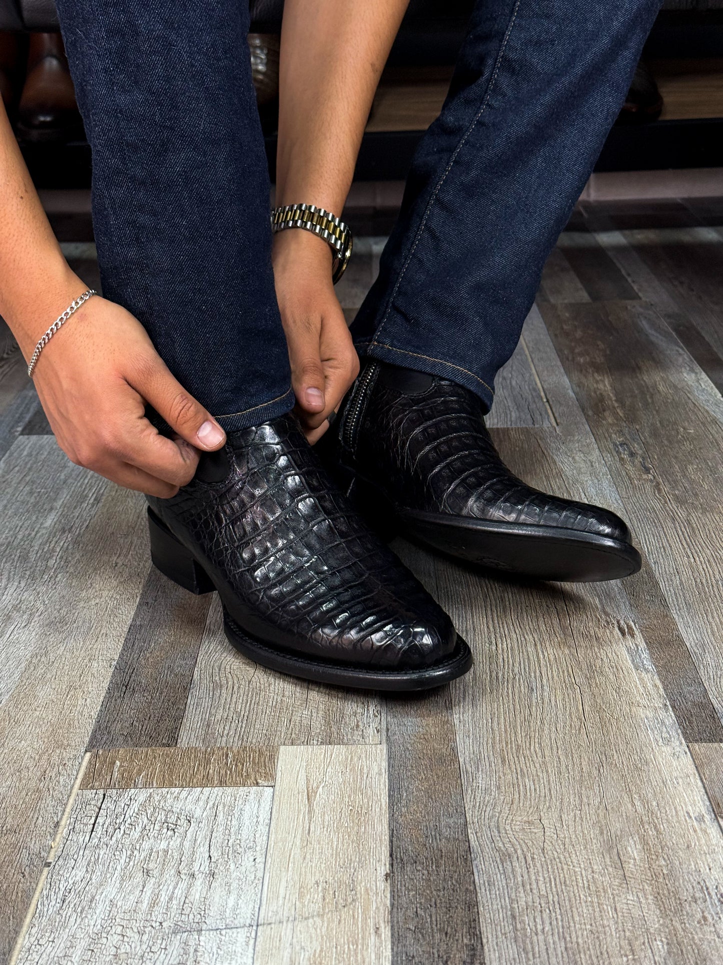 EMMA BROWN PITON BOOTS
