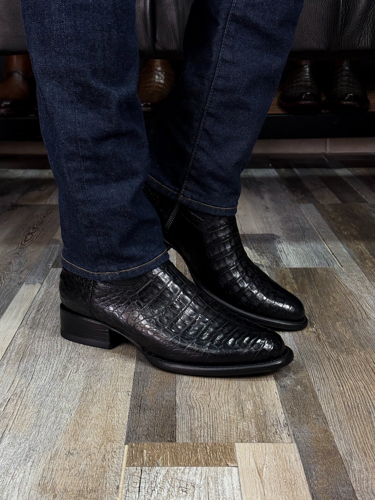 EMMA BROWN PITON BOOTS