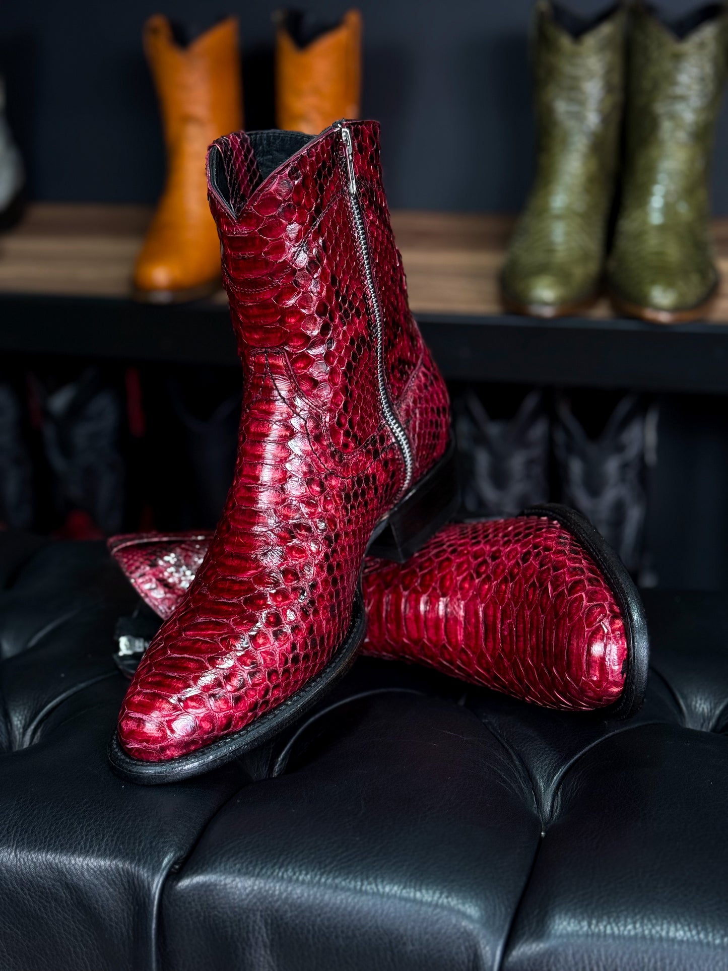 EMMA BROWN PITON BOOTS