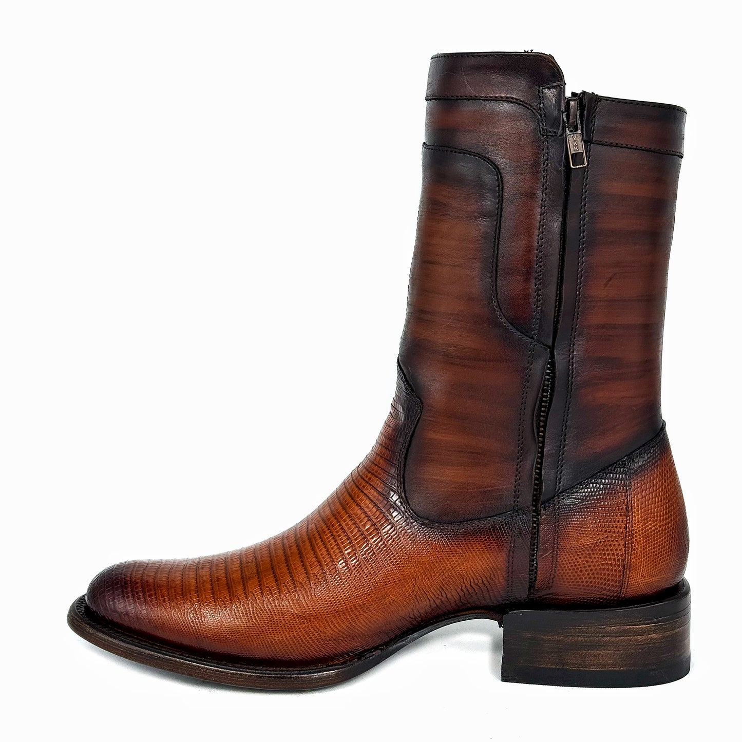 EMMA BROWN LIZARD BOOTS
