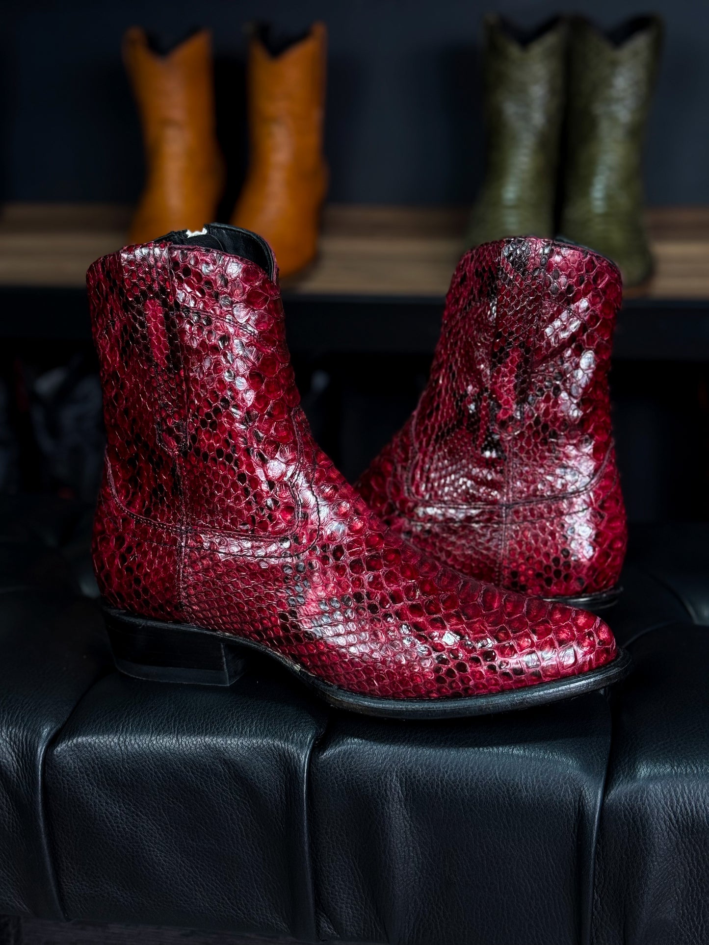 EMMA BROWN PITON BOOTS