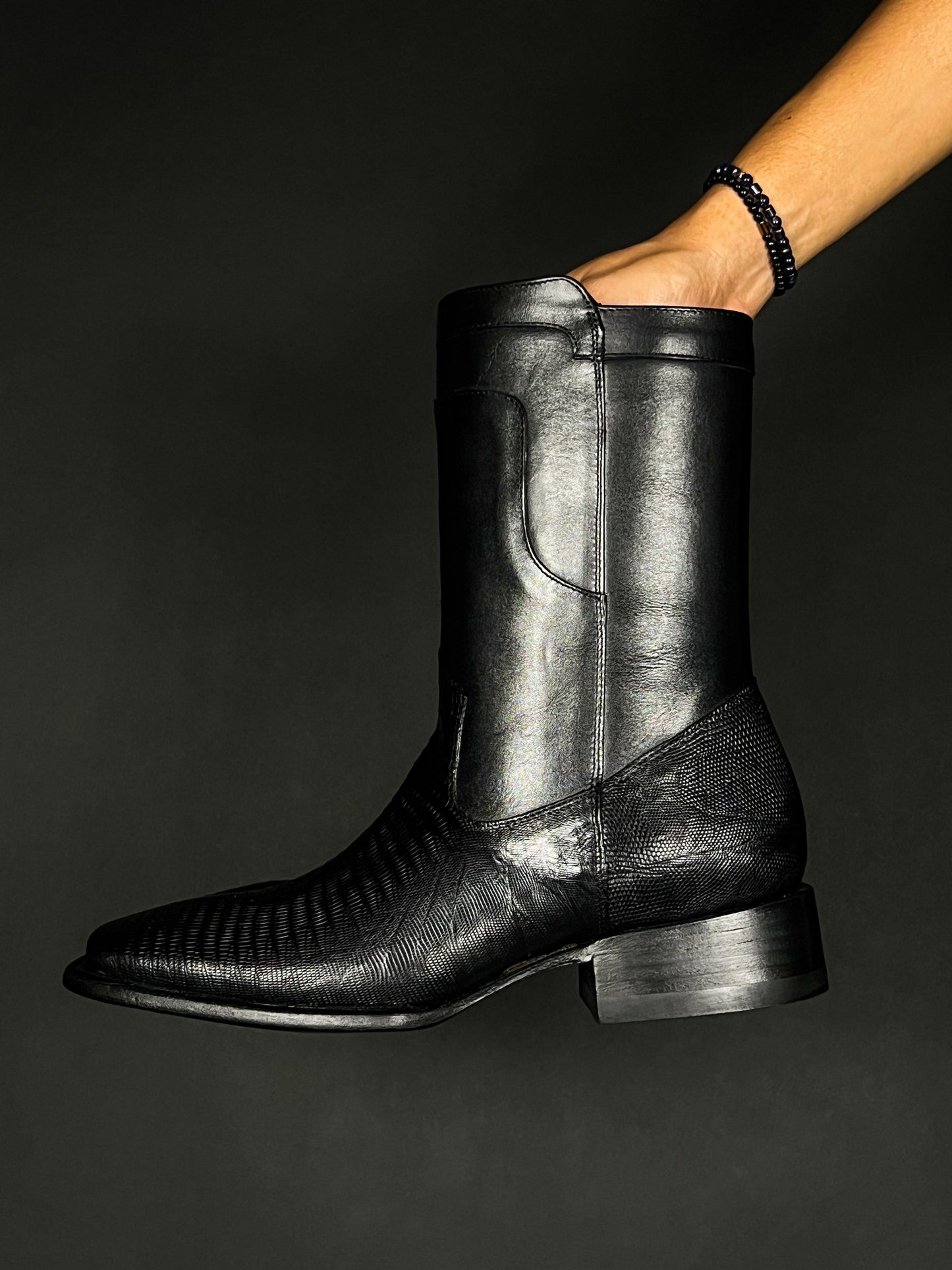 EMMA BROWN LIZARD BOOTS