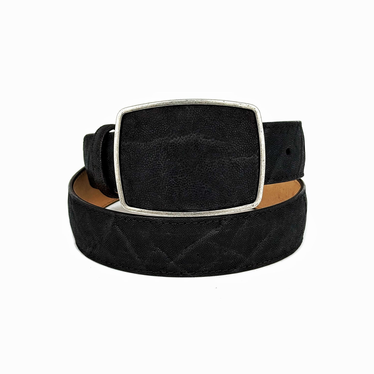 CINTO ELEFANTE BLACK HEBILLA CUADRADA