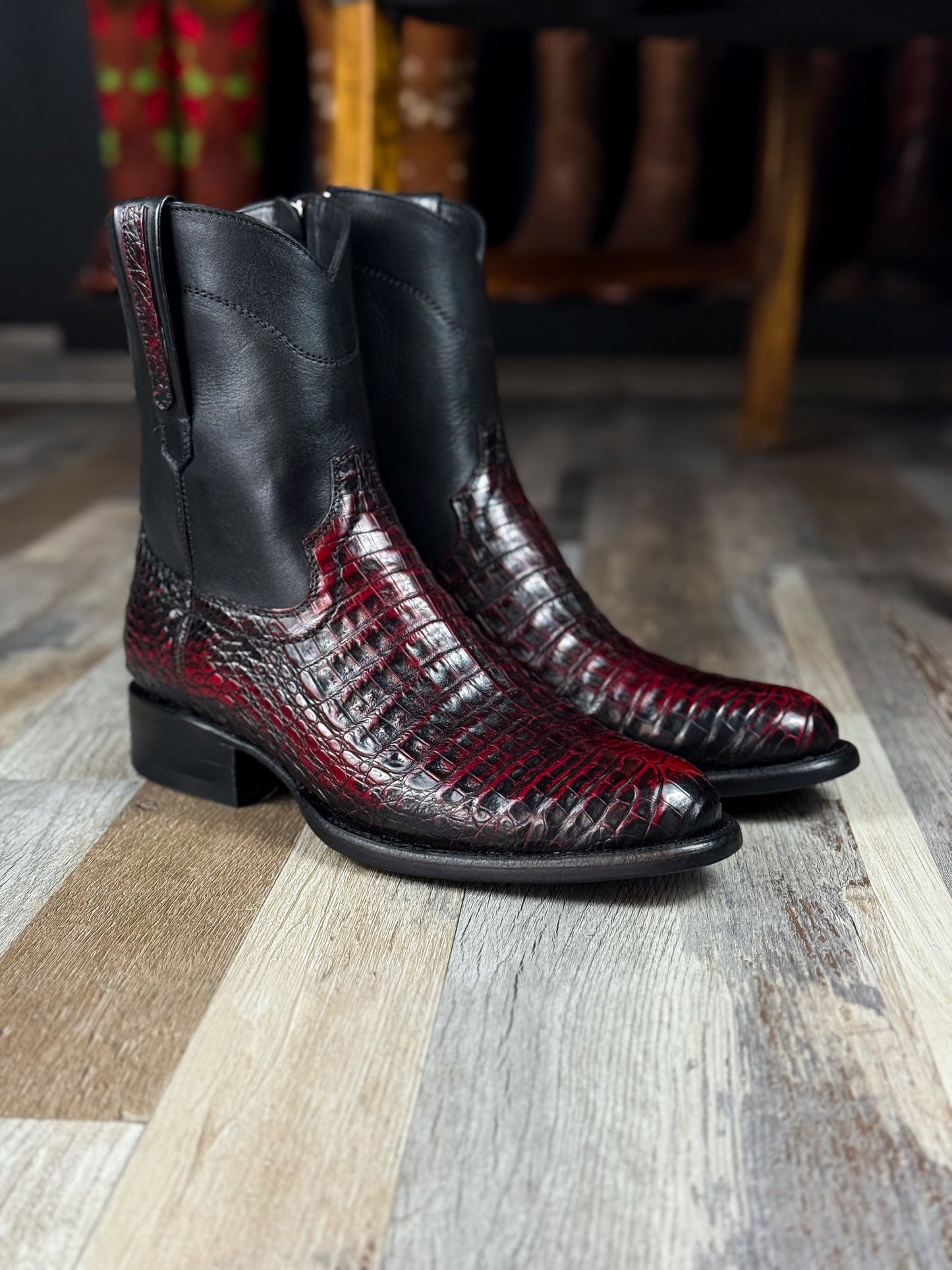 EMMA BROWN PITON BOOTS