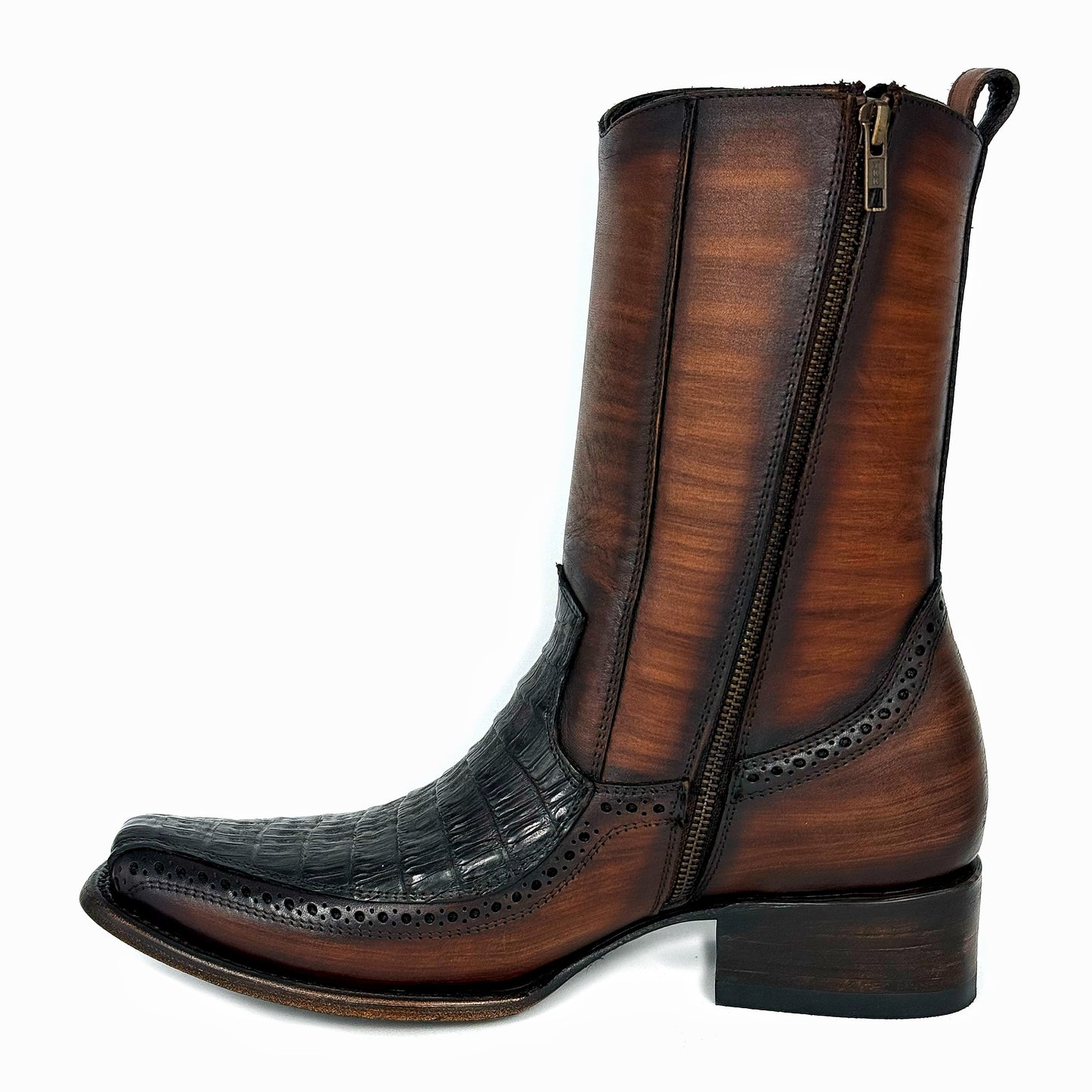EMMA BROWN LIZARD BOOTS