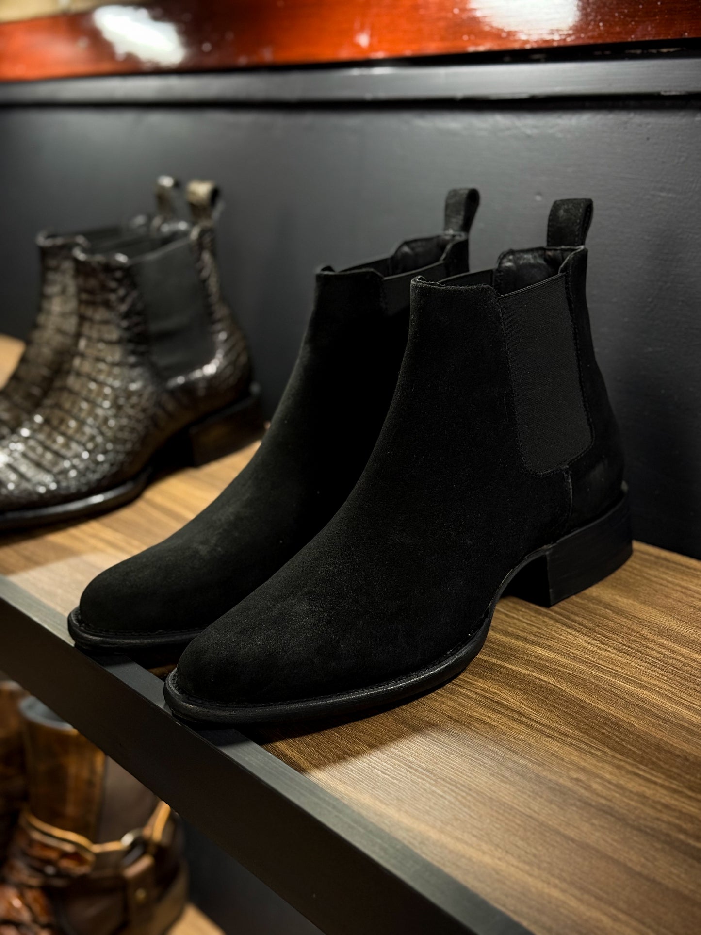 CARLO BROWN PITON BOOTS
