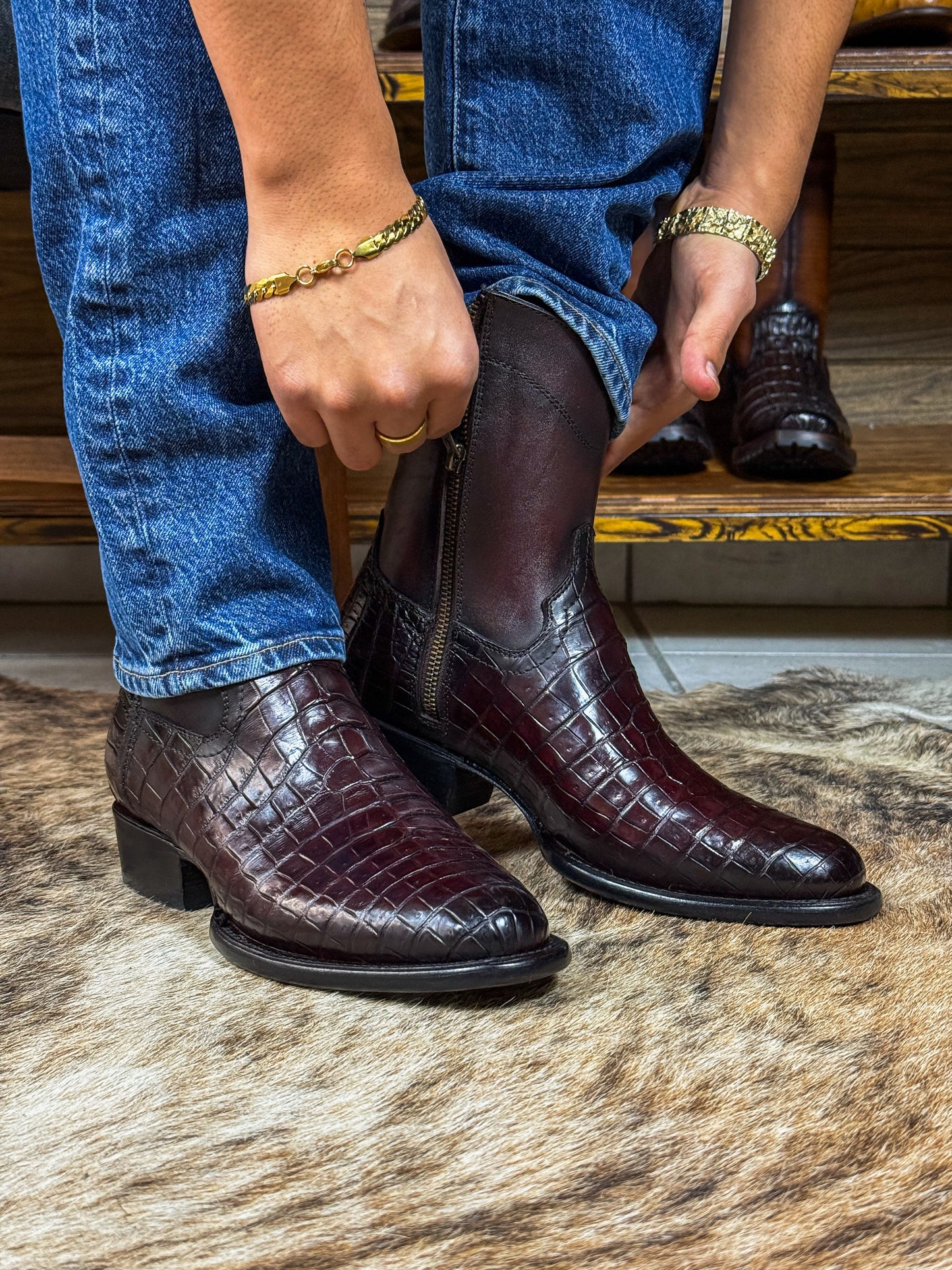 EMMA BLACK CHERRY COCODRILO MORELETI