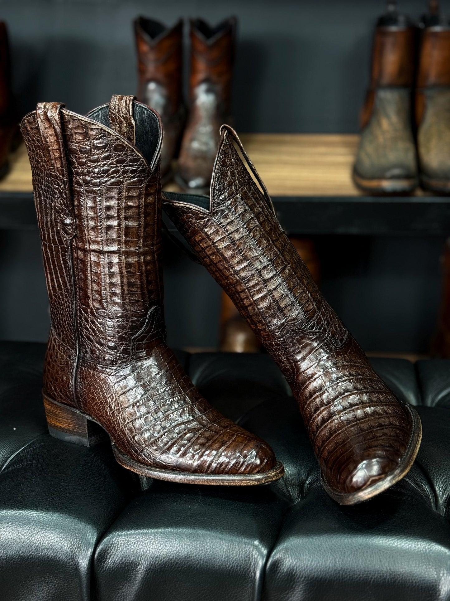 EMMA BROWN PITON BOOTS