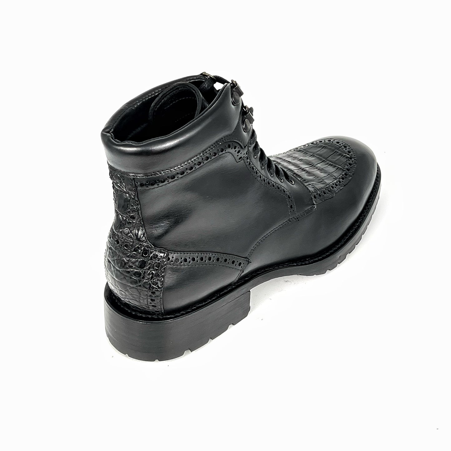 CARLO BROWN PITON BOOTS