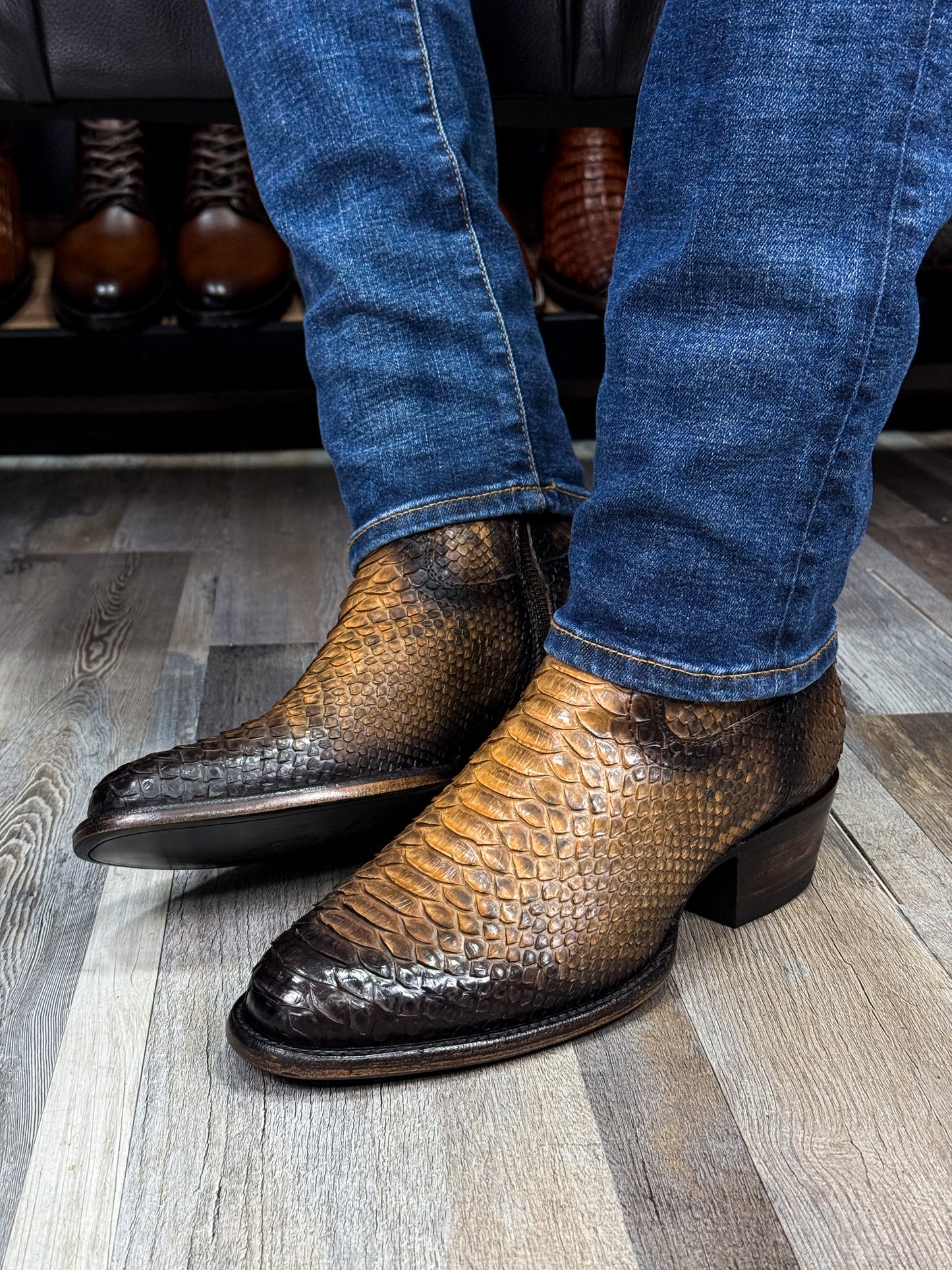 EMMA FULL PITON BOOTS OVAL