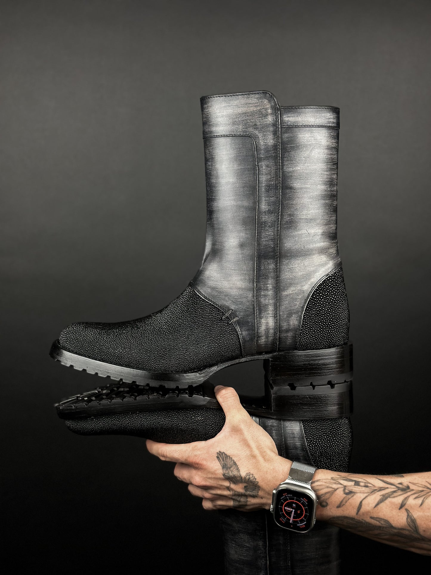EMMA BROWN PITON BOOTS