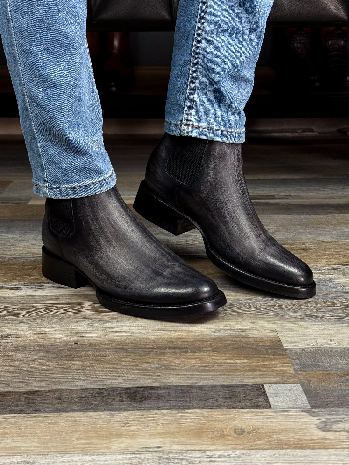 CARLO BROWN PITON BOOTS