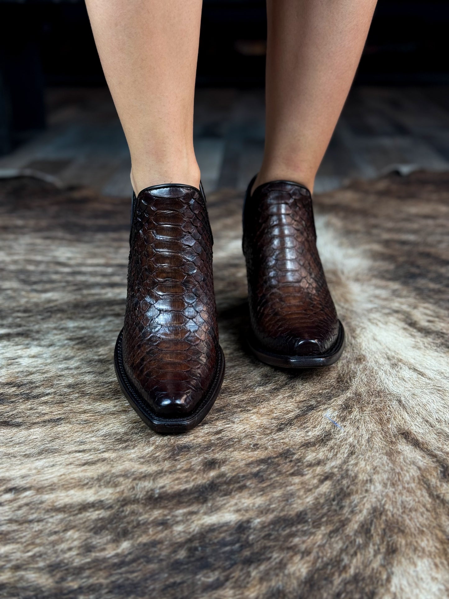 EMMA BROWN PITON BOOTS