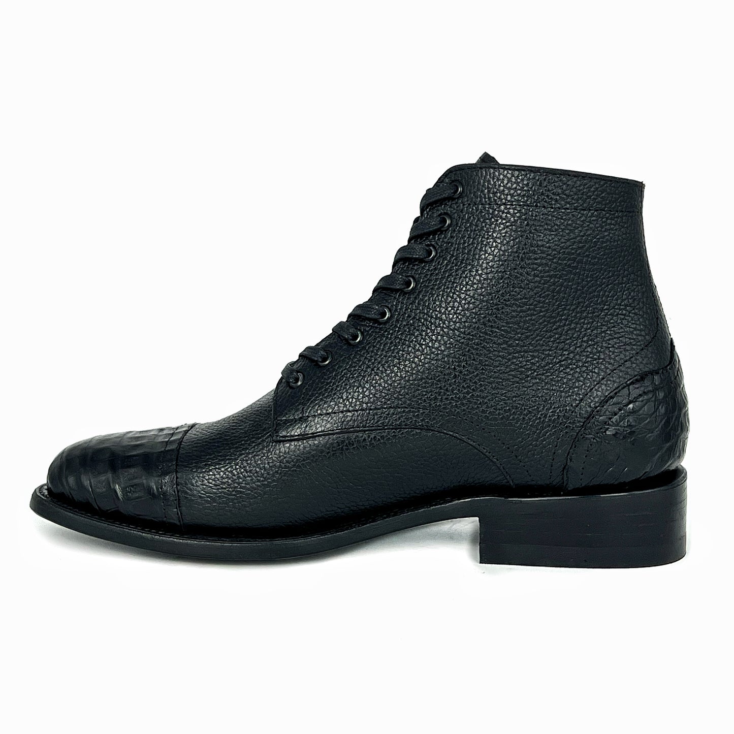 CARLO BROWN PITON BOOTS
