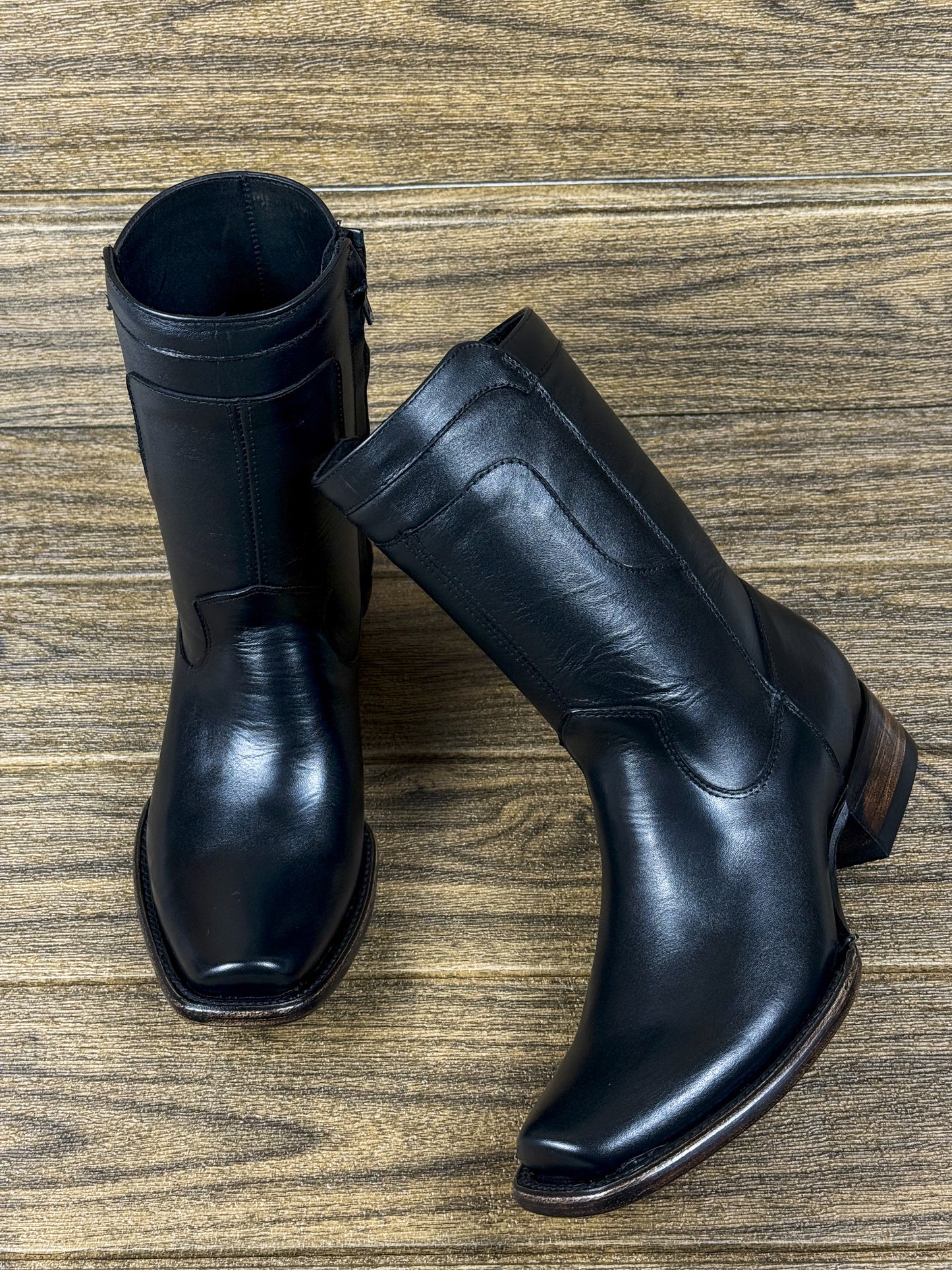 CARLO BROWN PITON BOOTS