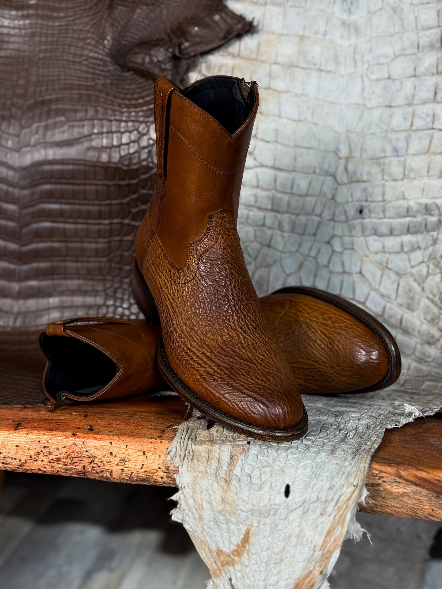 EMMA BROWN PITON BOOTS