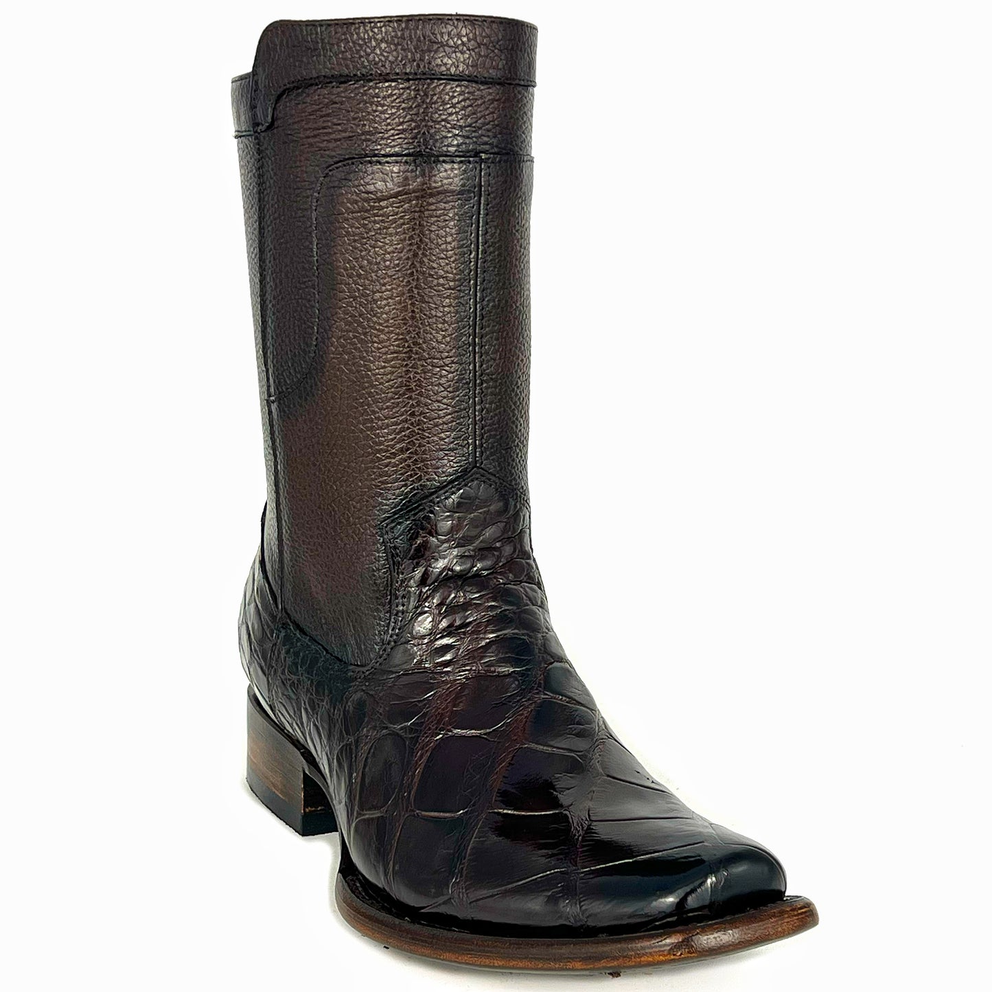 CHRISTIAN DARK BROWN COCODRILO ALLIGATOR