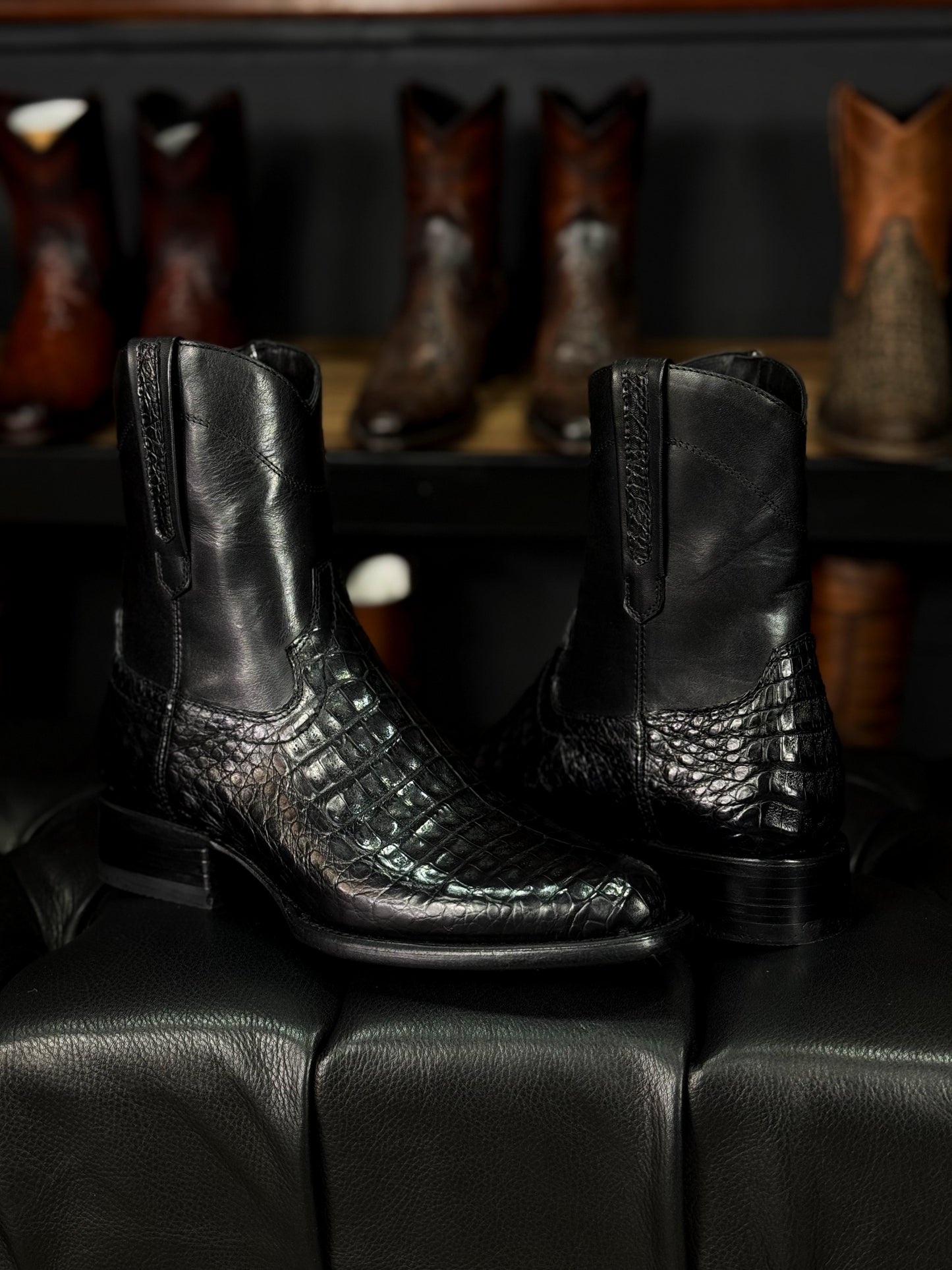 EMMA BROWN PITON BOOTS