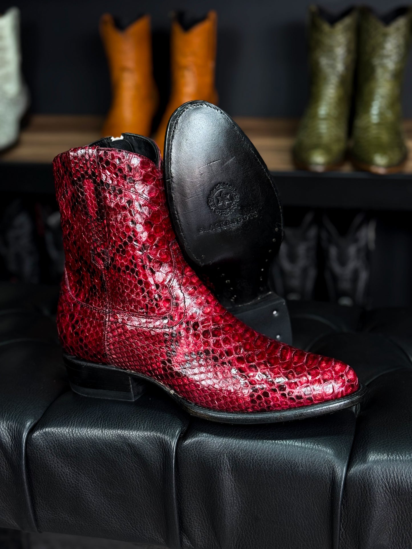 EMMA BROWN PITON BOOTS