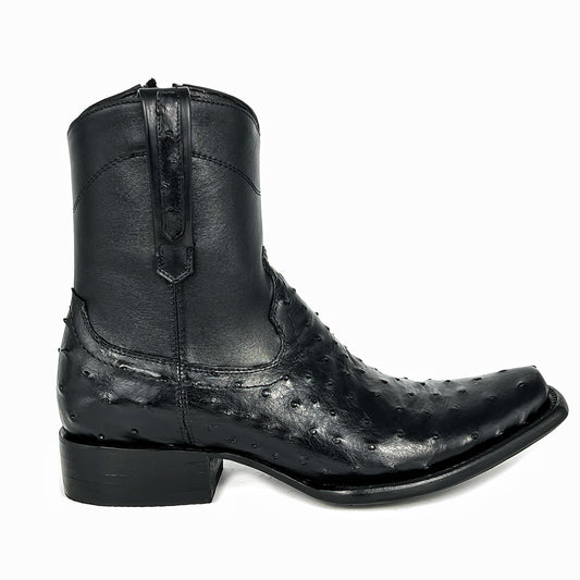 EMMA BROWN OSTRICH BOOTS