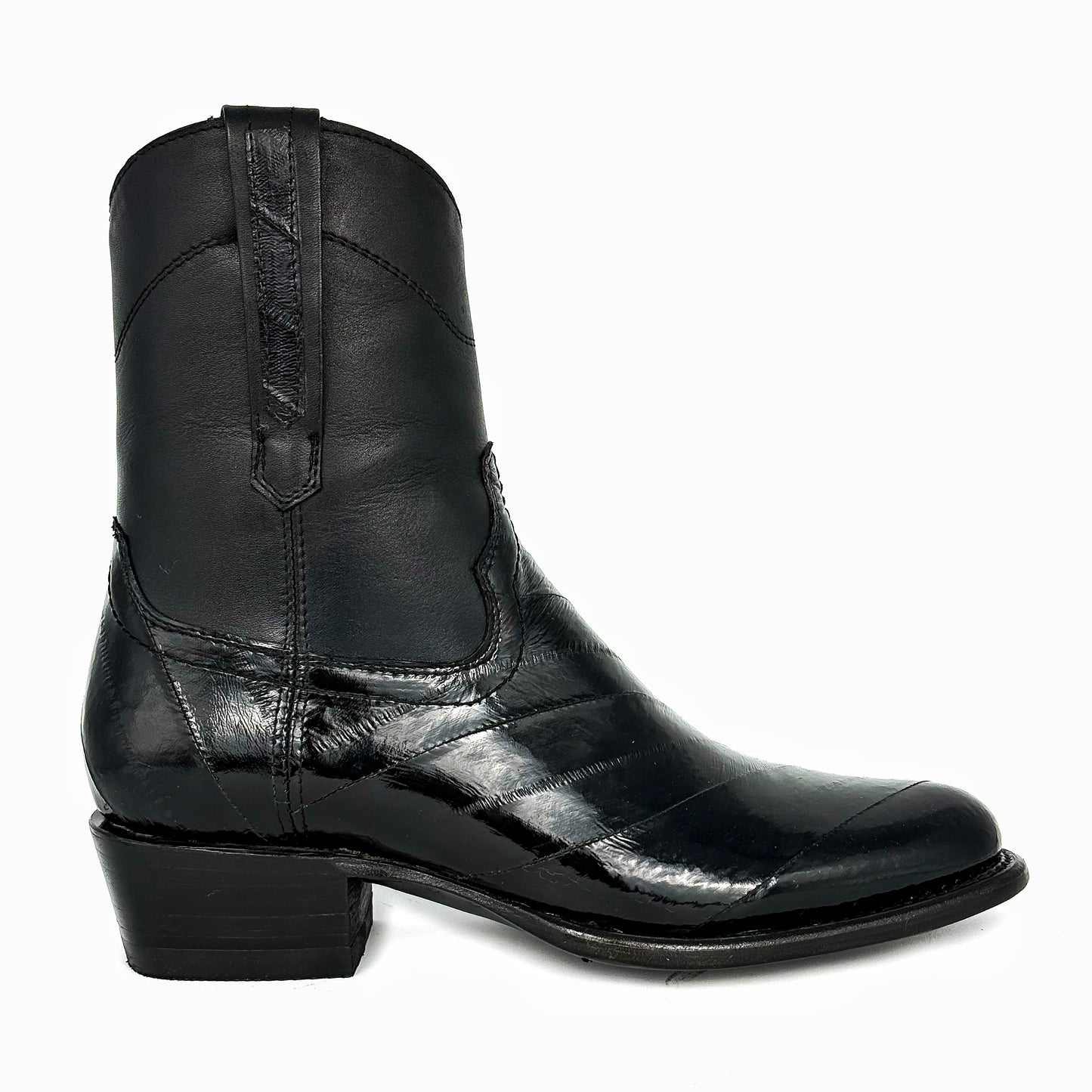 EMMA BLACK ANGUILA BOOTS OVAL