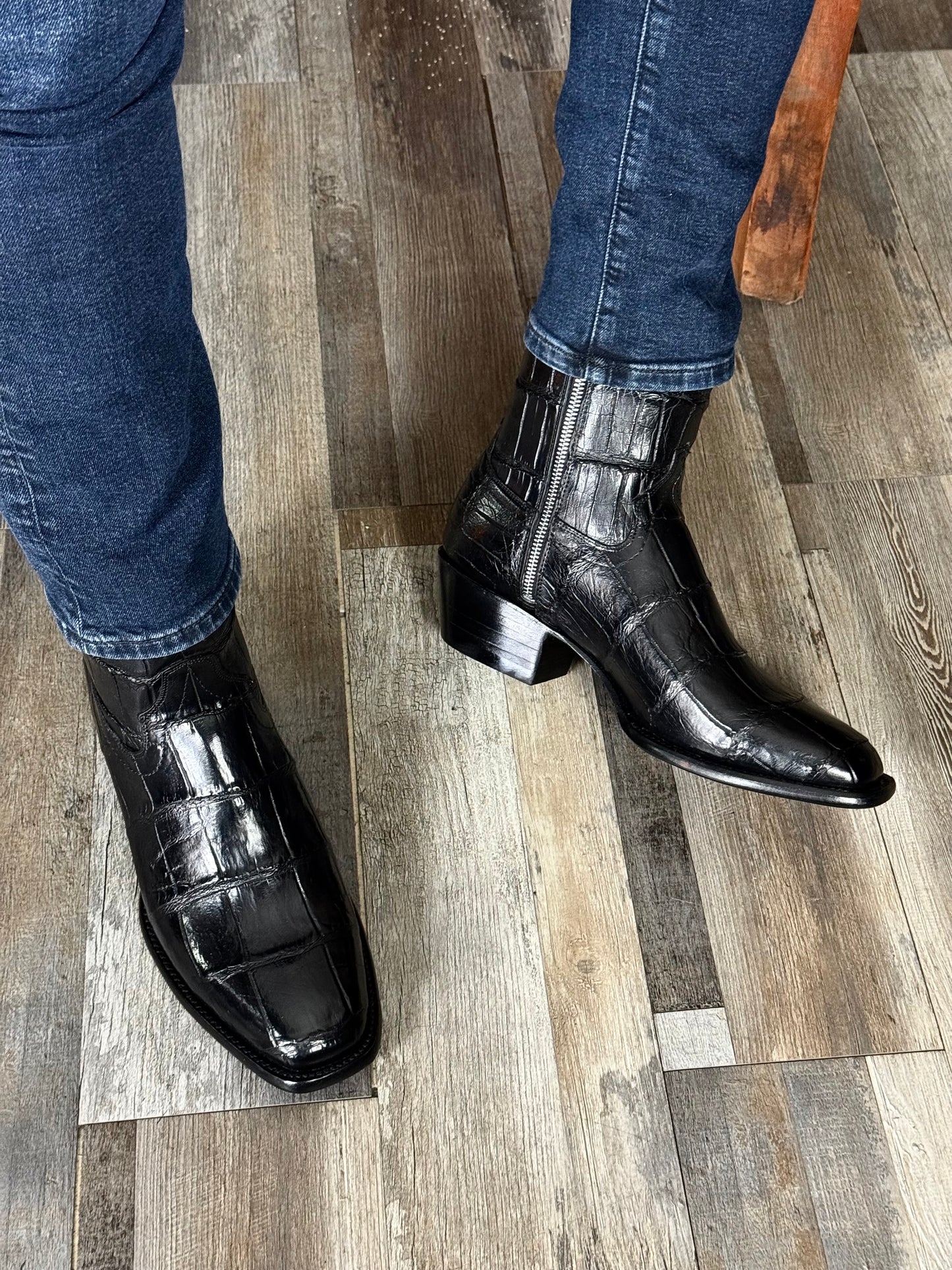 EMMA BLACK FULL COCODRILO ALLIGATOR FRANCESA