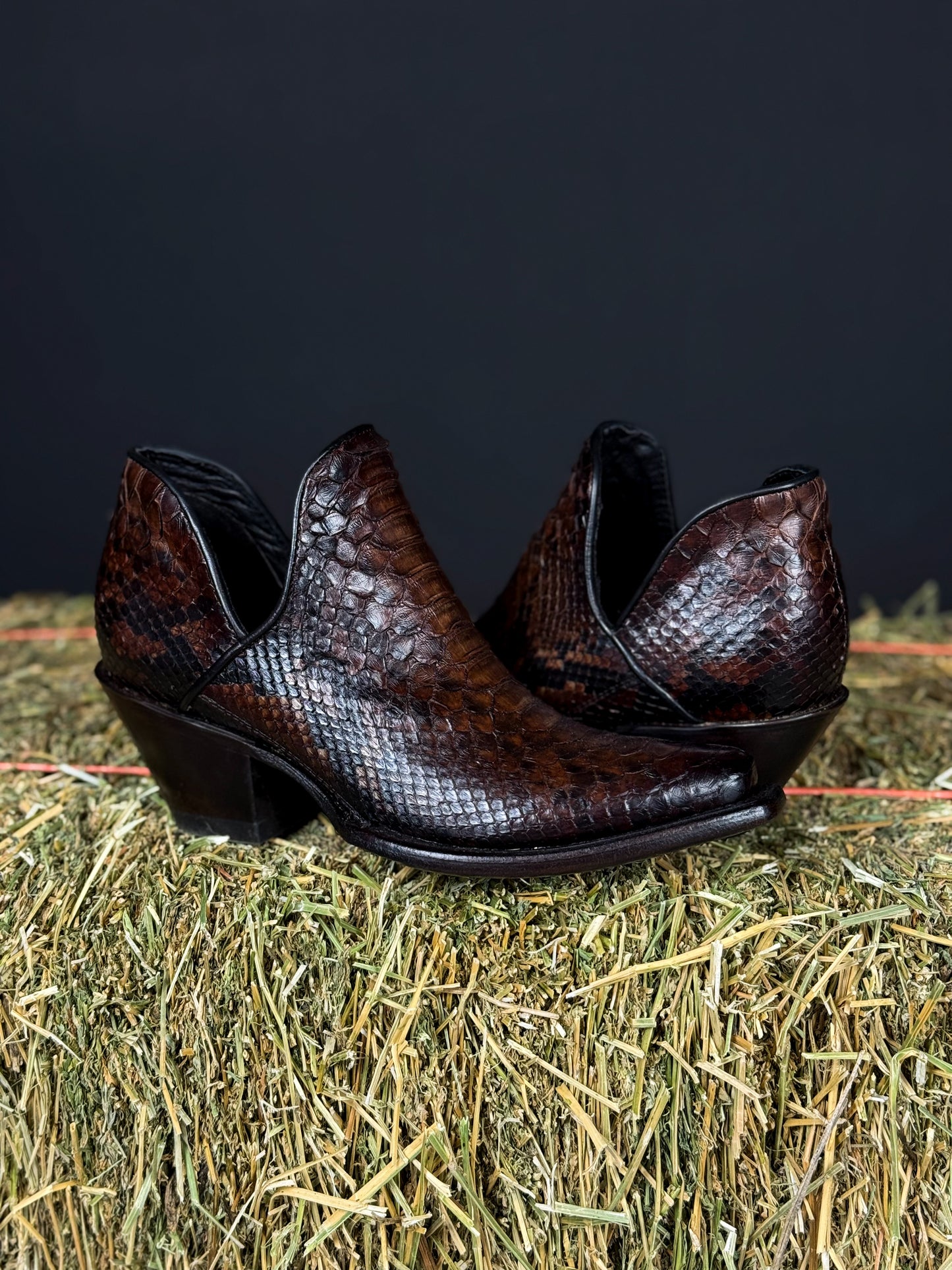 EMMA BROWN PITON BOOTS