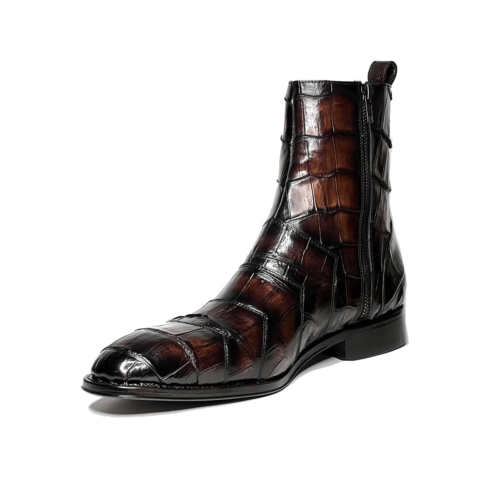 EDWARD DARK BROWN COCODRILO MORELETI