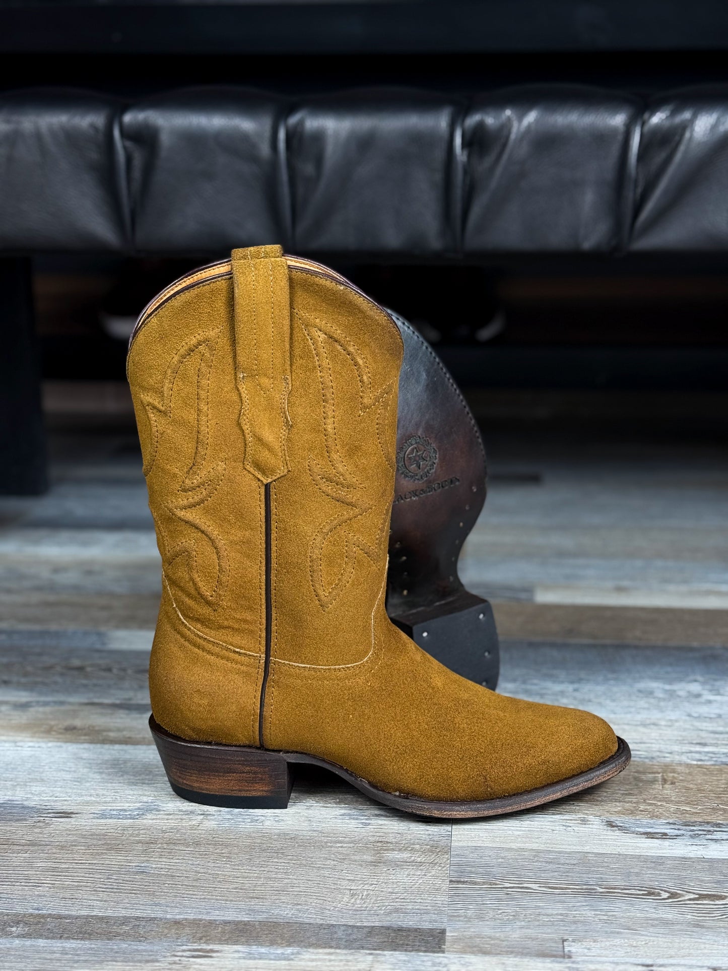 CARLO BROWN PITON BOOTS